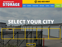 Tablet Screenshot of meadowlarkstorage.com
